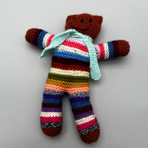 Hand knitted teddy - hand,