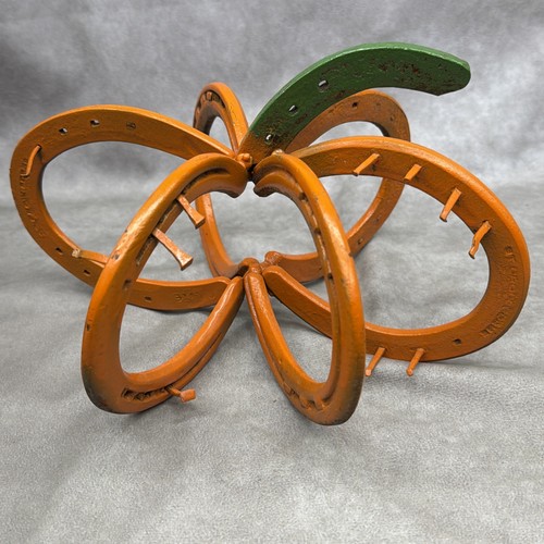 Horseshoe pumpkin art - horseshoe,