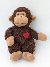 Russ Berrie Kisses Monkey Vintage Soft Toy Plush Cuddly Teddy Stuffed Animal