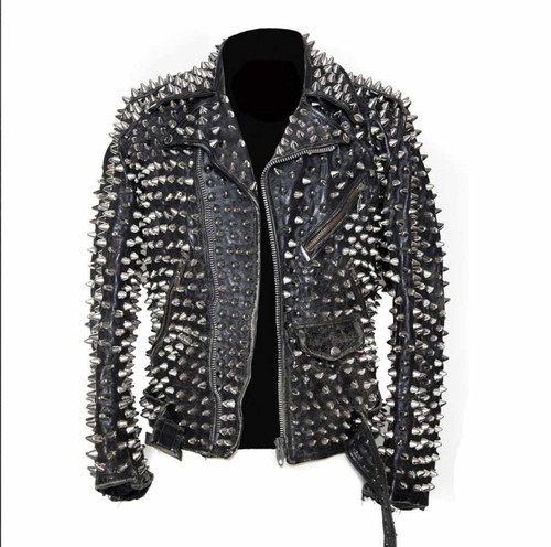 Men black punk studded - men’s,