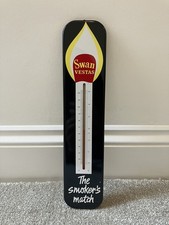 Swan Vestas Thermometer. Vintage Original Sign.