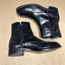 Florsheim black leather - black, side