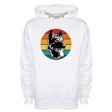 Colourful German Shepherd Printed Hoodie Mother's Day Gift, Alsatian, Cute,