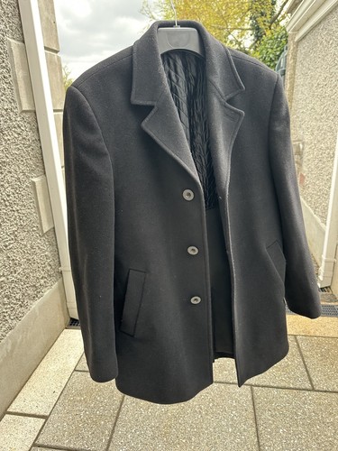 Mens overcoat chest black - 38,