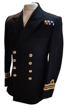 No1C Naval Jacket Diagonal Serge Lieutenant Commander RN British Navy 96cm