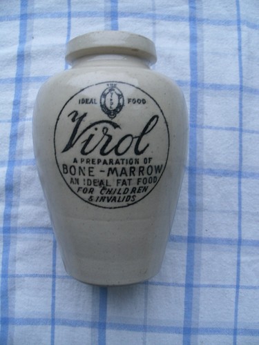 Vintage virol jar - virol, jar-undamaged.