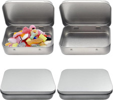 4 PCS Metal Storage Boxes with