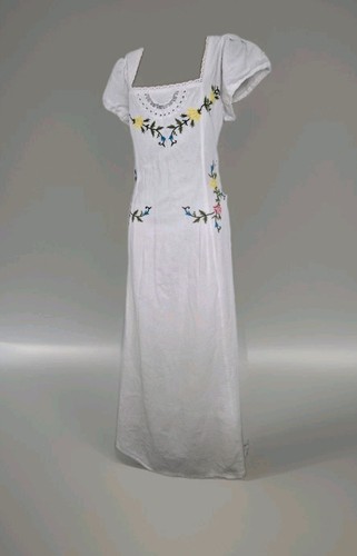 White cotton embroidered - white,
