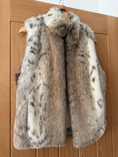 Faux fur lynx - size, 8-10
