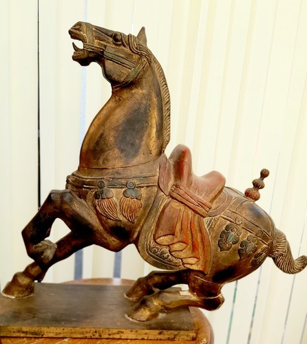 Tang horse carved wooden - horse,