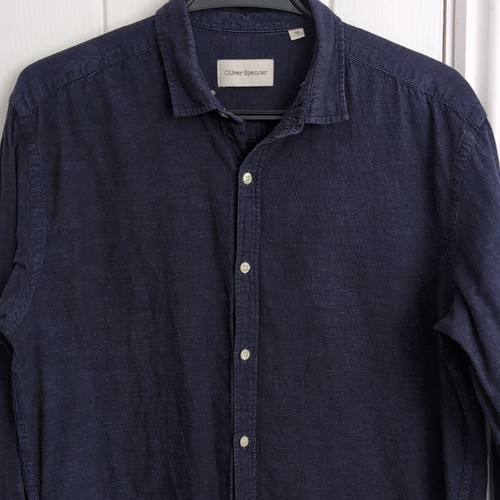 Oliver spencer mens blue - blue, solid