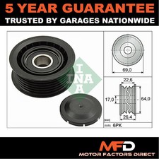 Fits Mercedes-Benz Audi + Other Models MFD Deflection Guide Pulley