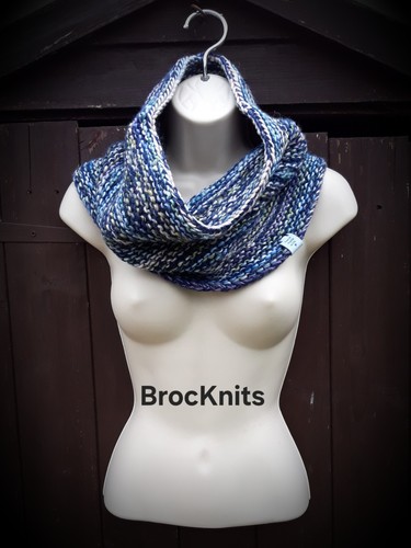 Brocknits hand knitted navy - hand,