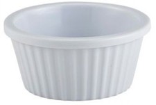 Melamine Fluted Ramekins White