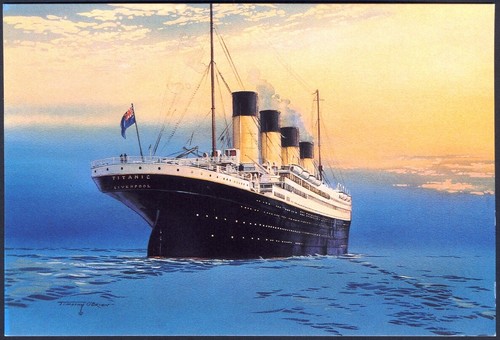 Modern postcard titanic on - modern, postcard:
