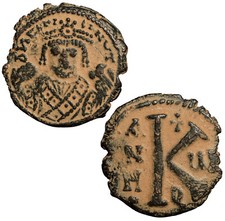 Byzantine Half Follis of