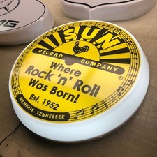 SUN RECORD COMPANY illuminated wall sign led light box sign man cave home decor