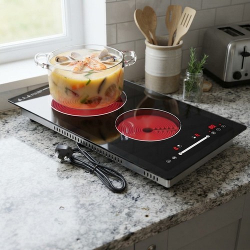 Ceramic hob zone - zone, built-in