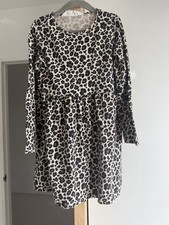 H&M Girls Leopard Dress Size Age 6-8 Years