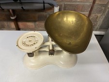 A Stunning Vintage Cast Iron Set Of Weighing Scales With Various Weights