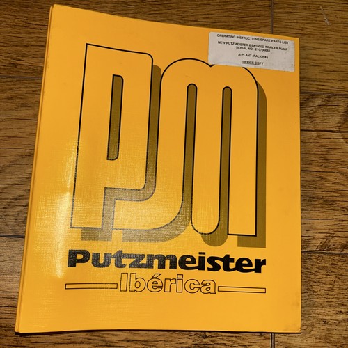 Putzmeister bsa1005d - putzmeister,