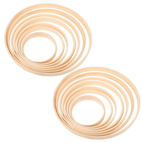 14pcs bamboo macrame hoop - 14pcs,