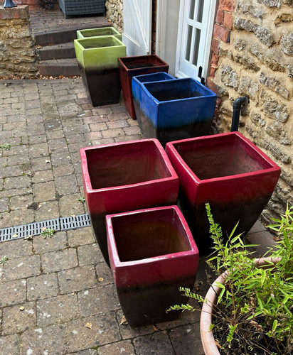 Set large square - large, ceramic