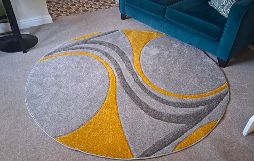 Dunelm mirage ochre round - mirage,