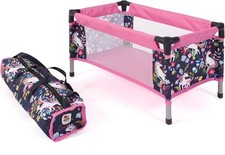 Doll Travel Bed Unicorn Navy