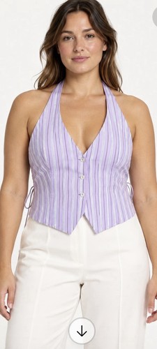 Zara women lilac striped - zara,