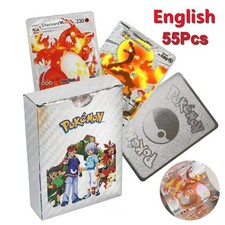 New 55PCS Pokemon Cards Gold