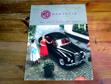 MG MAGNETTE ZB AND VARITONE EARLY SALES BROCHURE, 1958