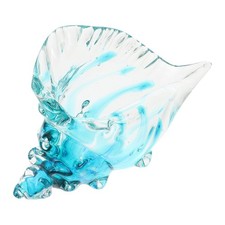 Glass Conch Home Tabletop Decoration Sculpture Home Desktop Decor Ornament