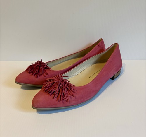 Ecco pink nubuck leather - nubuck,