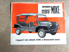 CLASSIC MINI MOKE MORRIS BMC 60S BROCHURE RARE MK1 DOWNTON WORKS COOPER S 1275