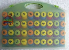 Craft Punches. 40 Round Punches.. Storage and Carrying Box .Create & Craft