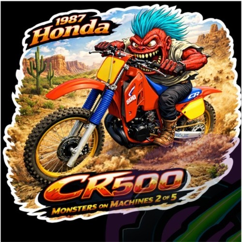 1987 honda cr500 sticker - honda,