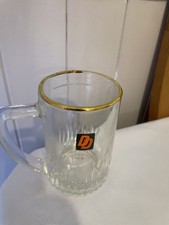 RARE ITEM- Vintage Double Diamond Ale Crown Stamped Half Pint Glass Tankard