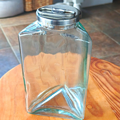 Clear square glass storage - clear,