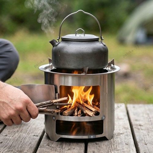 Portable camping stove wood - stove,