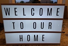 Light Up Message Board Indoor Sign plus loads of letter and logos