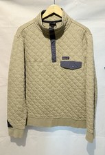 Patagonia Organic Cotton Grey Quilted Snap T Men’s Size Large