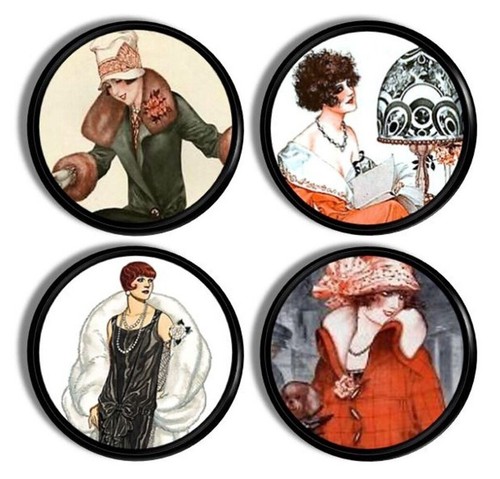 Art deco cabinet knobs - art, •