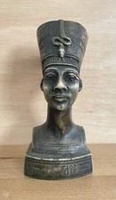 Nefertiti Egyptian Queen 7” Head Bust Egypt Ethnic Statue Rustic Homeware Decor