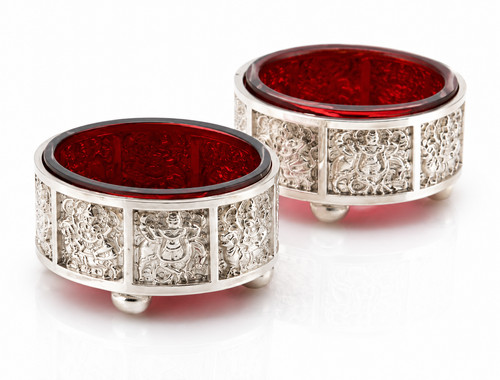 Pair victorian sterling silver - victorian,