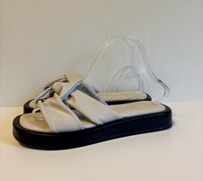 Next Cream Faux Leather Slider