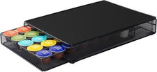 SYSYLY Coffee Pod Storage with Sliding Drawer,Coffee Capsule Tray Organiser Box
