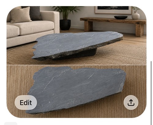 Live edge welsh - edge, slate