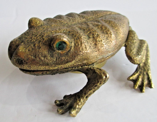 Vintage gruber metal frog - vintage,