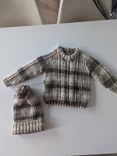 Aaron Knitted Jumper And Hat. approx  9-12 months.